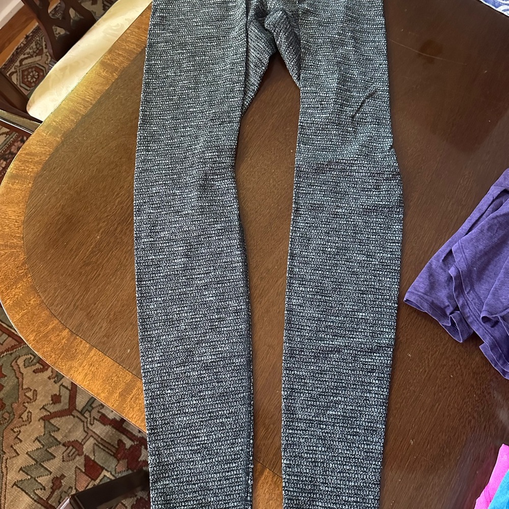 lululemon athletica Black and Gray Leggings
